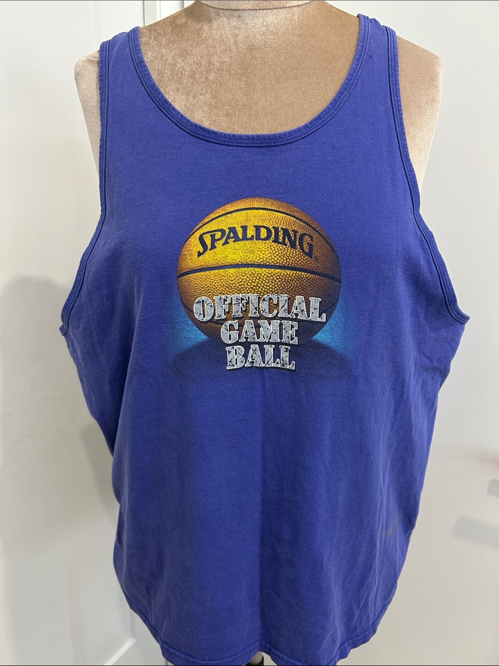 Vintage 90’s Spalding "Official Game Ball" Basketball Tank Top | Size